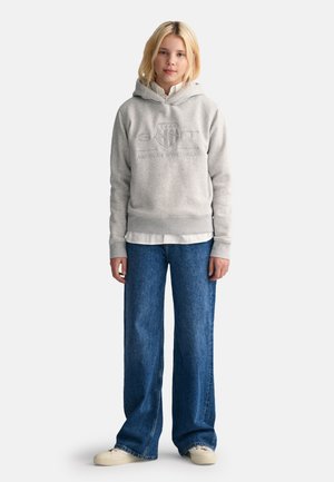 TONAL SHIELD - Jersey con capucha - light grey melange