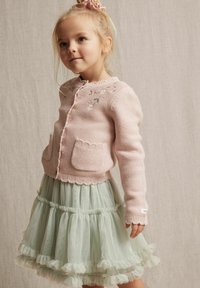 Newbie BLOMMIG MED BRODYR - Cardigan - light pink