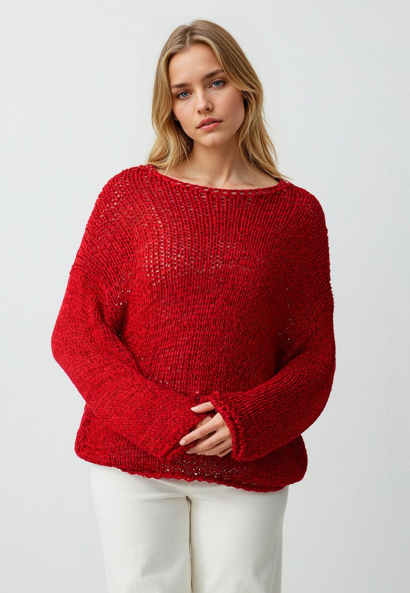 Jimmy Key Strickpullover - red