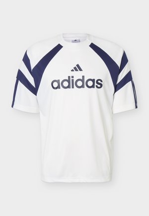 adidas Sportswear, HOUSE OF TIRO - Camiseta estampada - white/dark blue