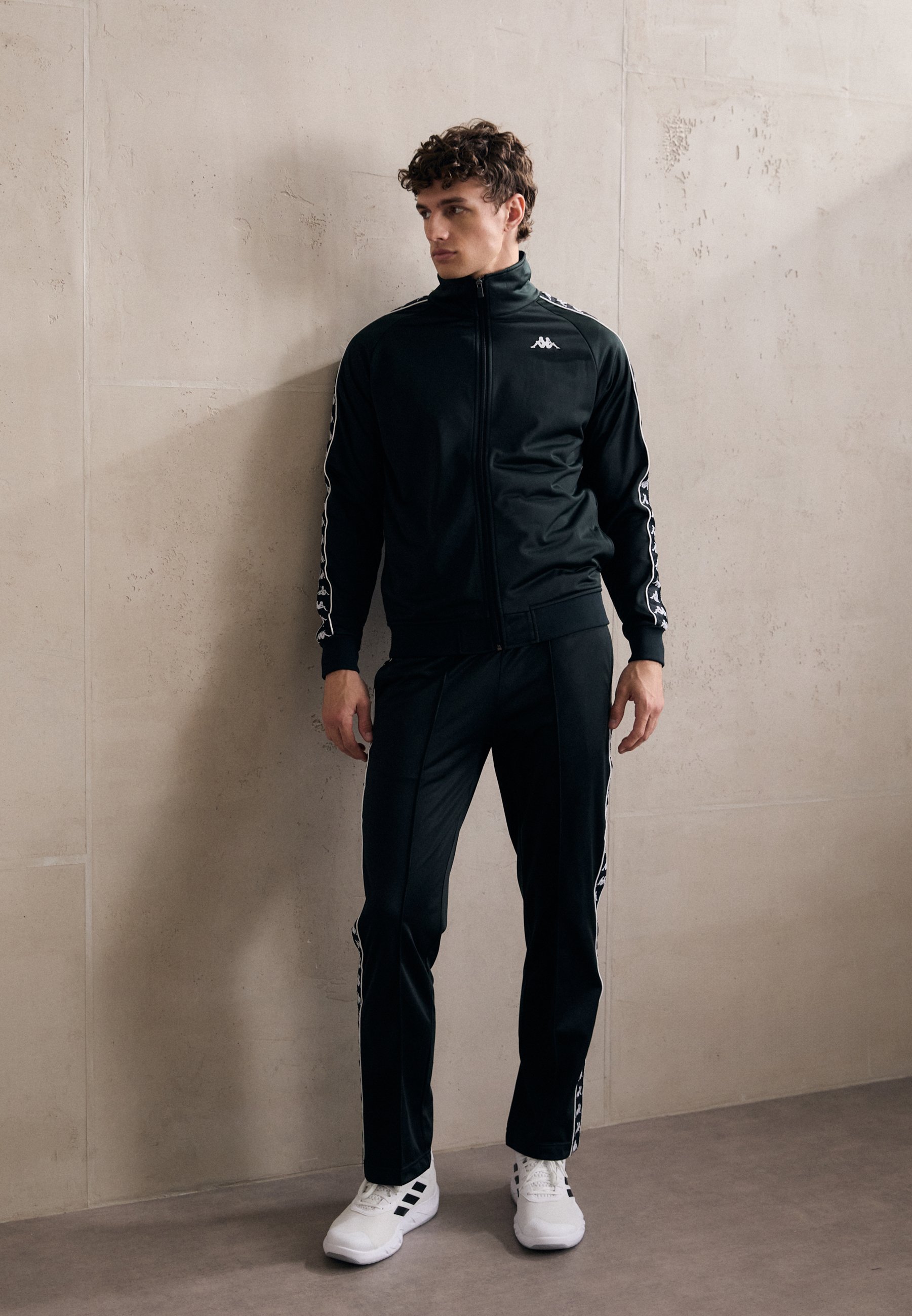 Kappa SET - Tracksuit - black - Zalando