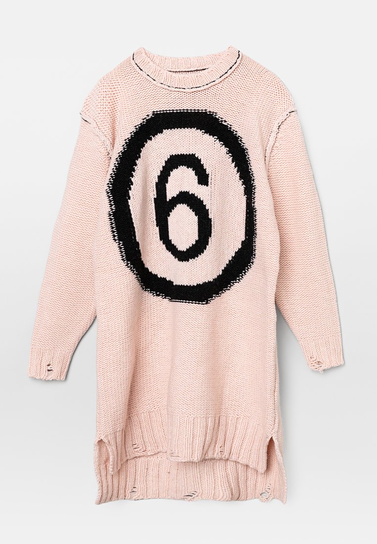 MM6 Maison Margiela Gebreide jurk abrikoos MM6 Maison Margiela Gebreide jurk abrikoos