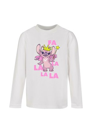 LILO ANG STITCH - FA LA LA - T-shirt à manches longues - white