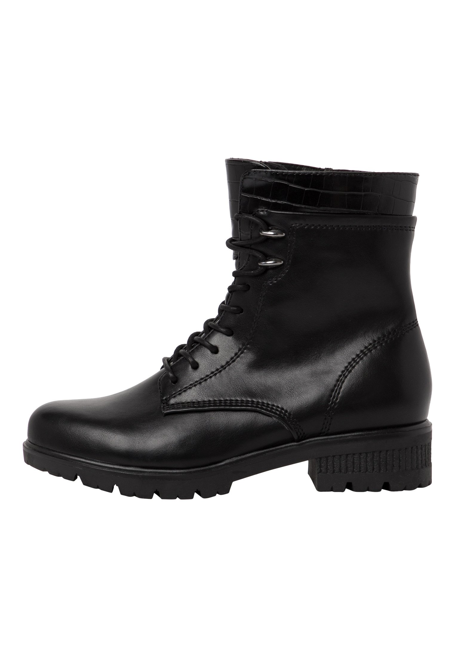 Tamaris Enkellaarsjes met plateauzool - black/zwart - Zalando.nl