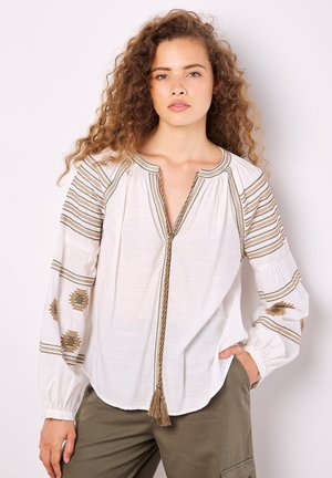 AZTEC EMBROIDERED  - Blouse - white