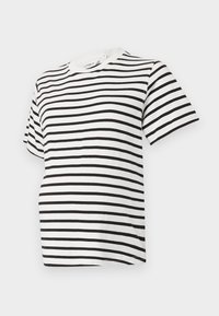OLMLIVINA STRIPE TEE  - Triko s potiskem - cloud dancer\black