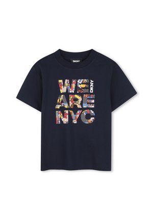 DKNY, TEE-SHIRT MANCHES COURTES - T-shirt imprimé - bleu mistral