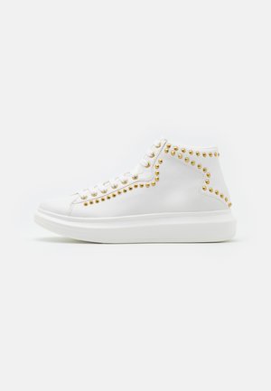 SALERNO MID STUDS - Sneakers alte - white