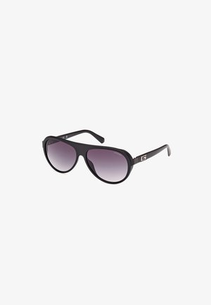 Guess INIETTATO - Lunettes de soleil - nero opaco grigio fumo sfumato