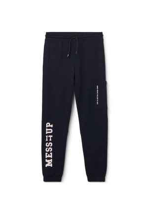 WITH PRINT - Pantalon de survêtement - night blue