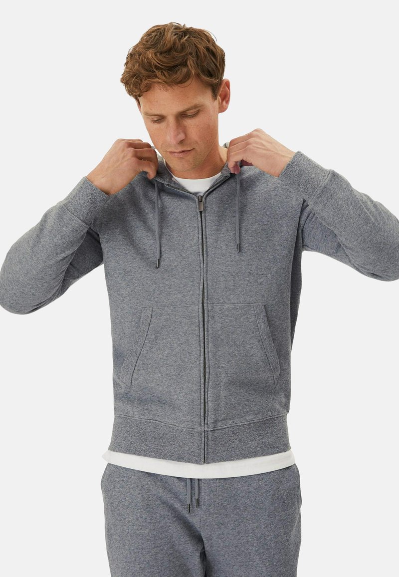 Marks & Spencer PURE COTTON ZIP UP Kapuzenpullover grey marl