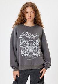 Koton PRINTED - Sudadera - anthracite
