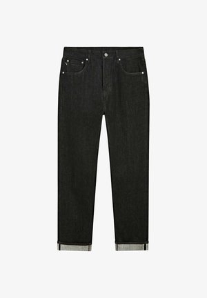 Massimo Dutti, SELVEDGE FIT JEANS - Jeans Straight Leg - black