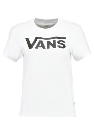 Vans FLYING CREW - T-Shirt print - white