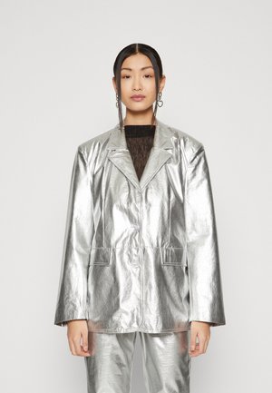 Gina Tricot OVERSIZED - Blazer - silver