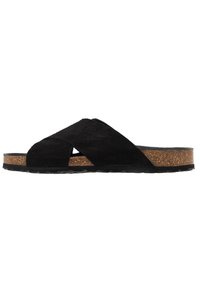 LEATHER - Natikači - black