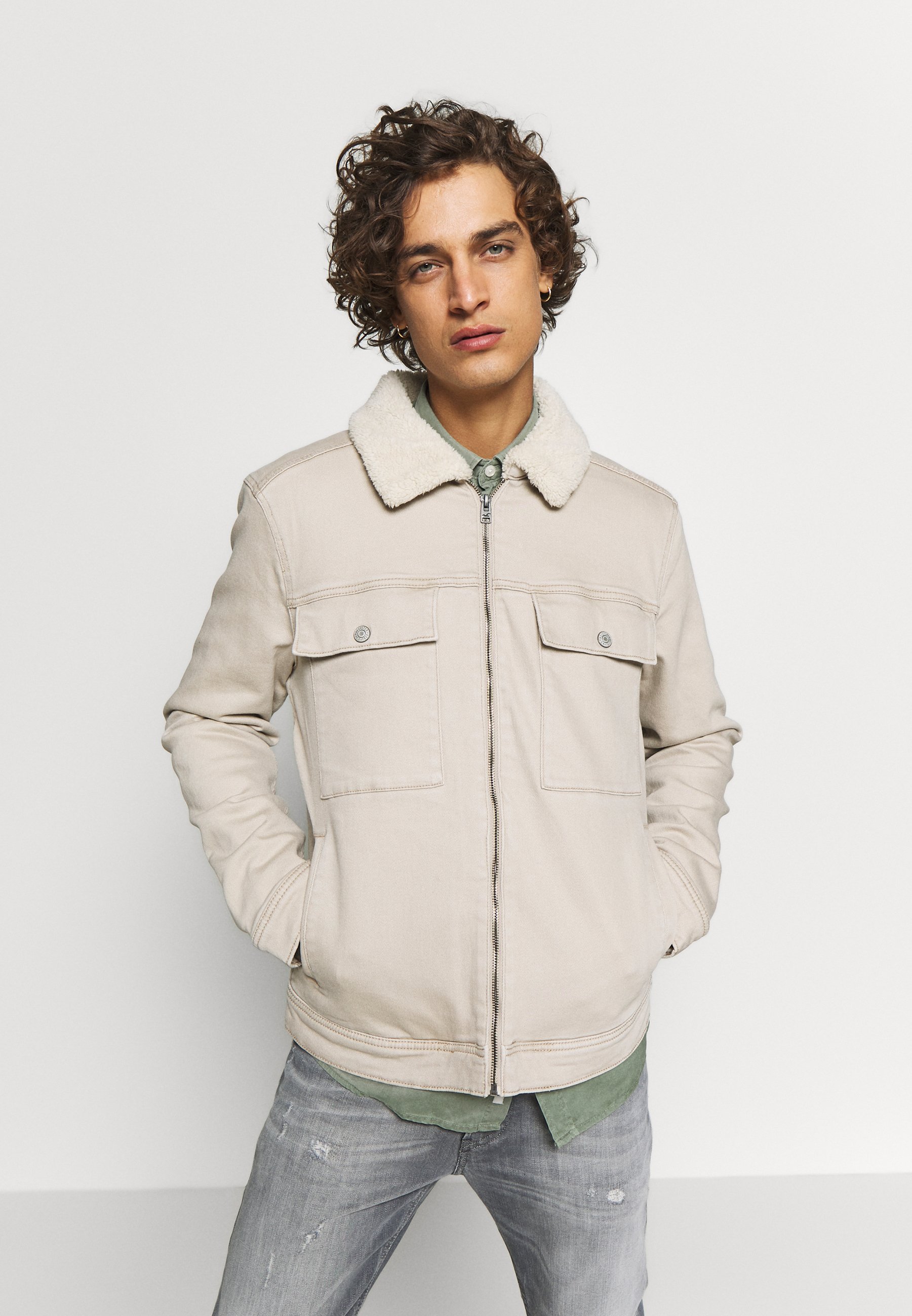 hollister denim trucker jacket