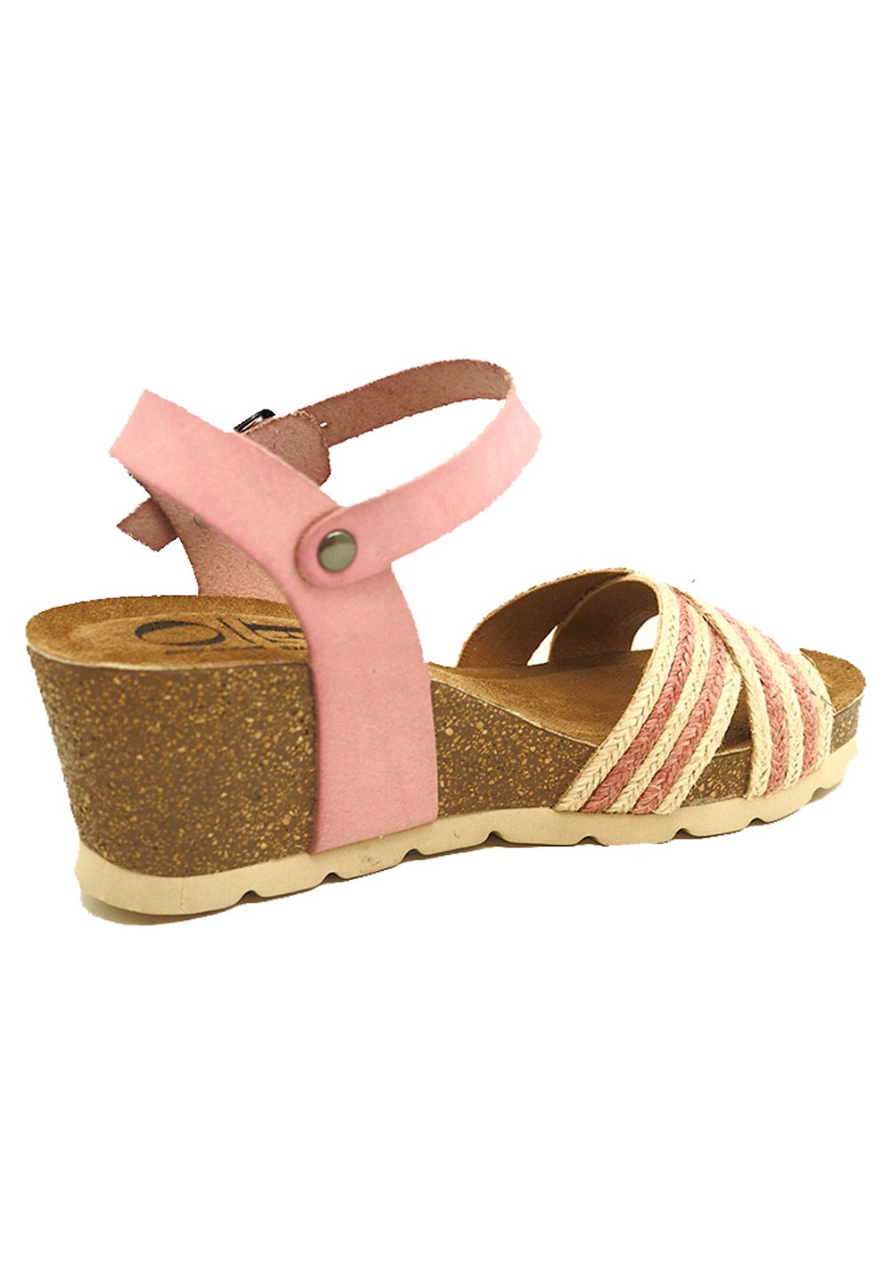 OE Shoes BIO ARIES - Sandalen met sleehak - pink/donkerroze - Zalando.nl