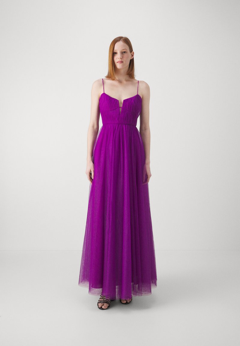 ML Monique Lhuillier NYLA LONG DRESS - Proginė apranga - bright magenta