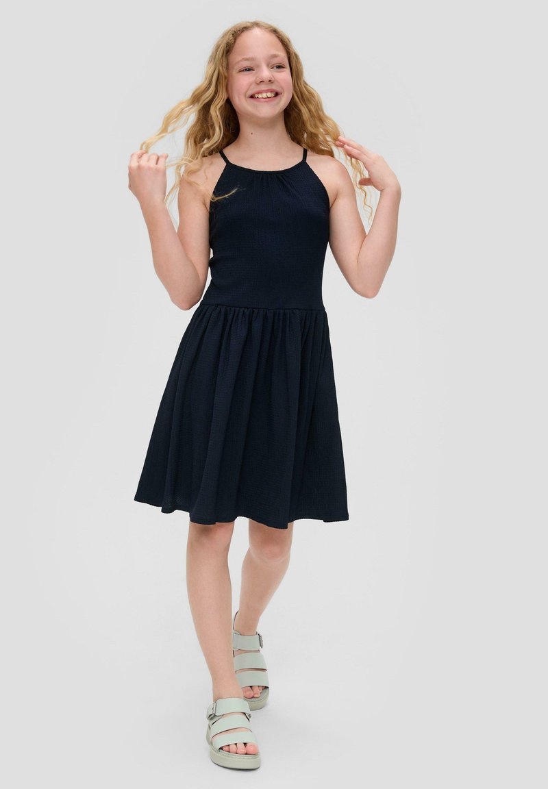 s.Oliver MIT RAFFUNG - Freizeitkleid - navy