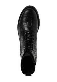 Tamaris TOUCH-IT - Botines con cordones - black croco