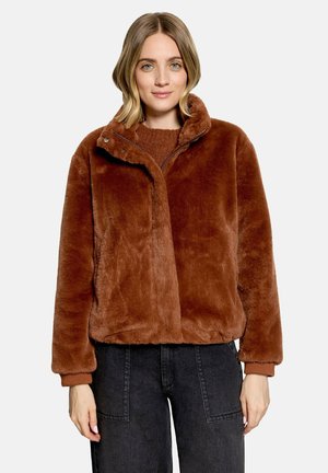 Betty & Co, BETTY & CO MIT TASCHEN KUNSTFELL-JACKE - Winter jacket - braun