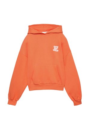 SPRAY TEXT - Kapuzenpullover - orange