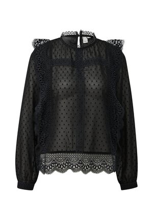 QS, BLUSE - Blouse - schwarz