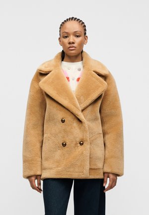MARI REVERSIBLE - Palton scurt - tan/cream