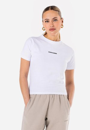 YONA SLIM TEE - Osnovna majica kratkih rukava - white/black