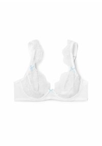 CLERA UNLINED DEMI BRA JET BLACK - Bügel BH - bright white