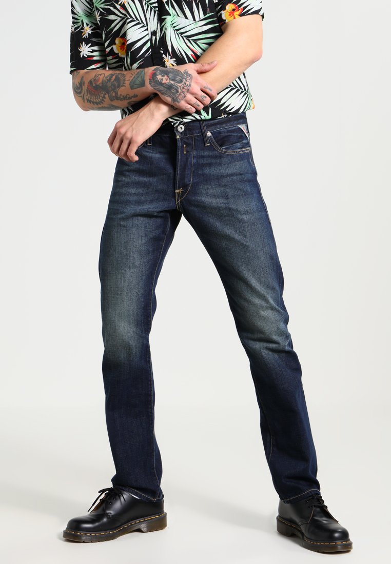 Replay WAITOM - Jeans Slim Fit - deep blue denim/dark-blue denim -  Zalando.de