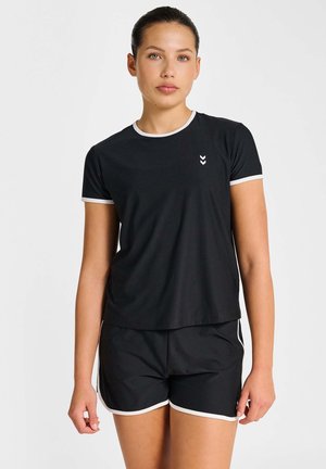 HMLPULSE CIMA S/S - Sports T-shirts - black