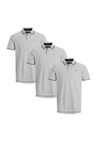 3ER PACK  - Poloshirt - light grey melange