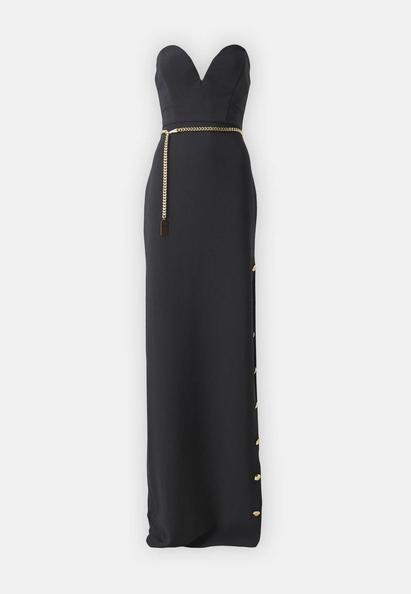 black maxi dress with gold belt Unique Vintage Black Batwing Sleeve Maxi Dress