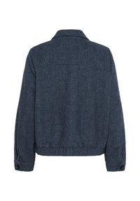 Cream Leichte Jacke - navy herringbone