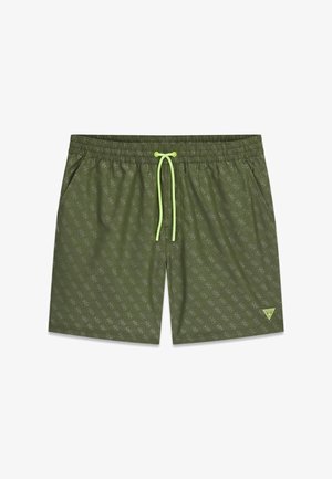 Guess, 4G LOGO BADESHORTS - Plavecké šortky - mehrfarbig grün