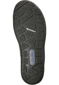 Suola di scarpa in gomma nera con un motivo texturizzato per una migliore aderenza. Loghi incisi "MICHELIN" e "CAMPER" visibili. Taglia 42.