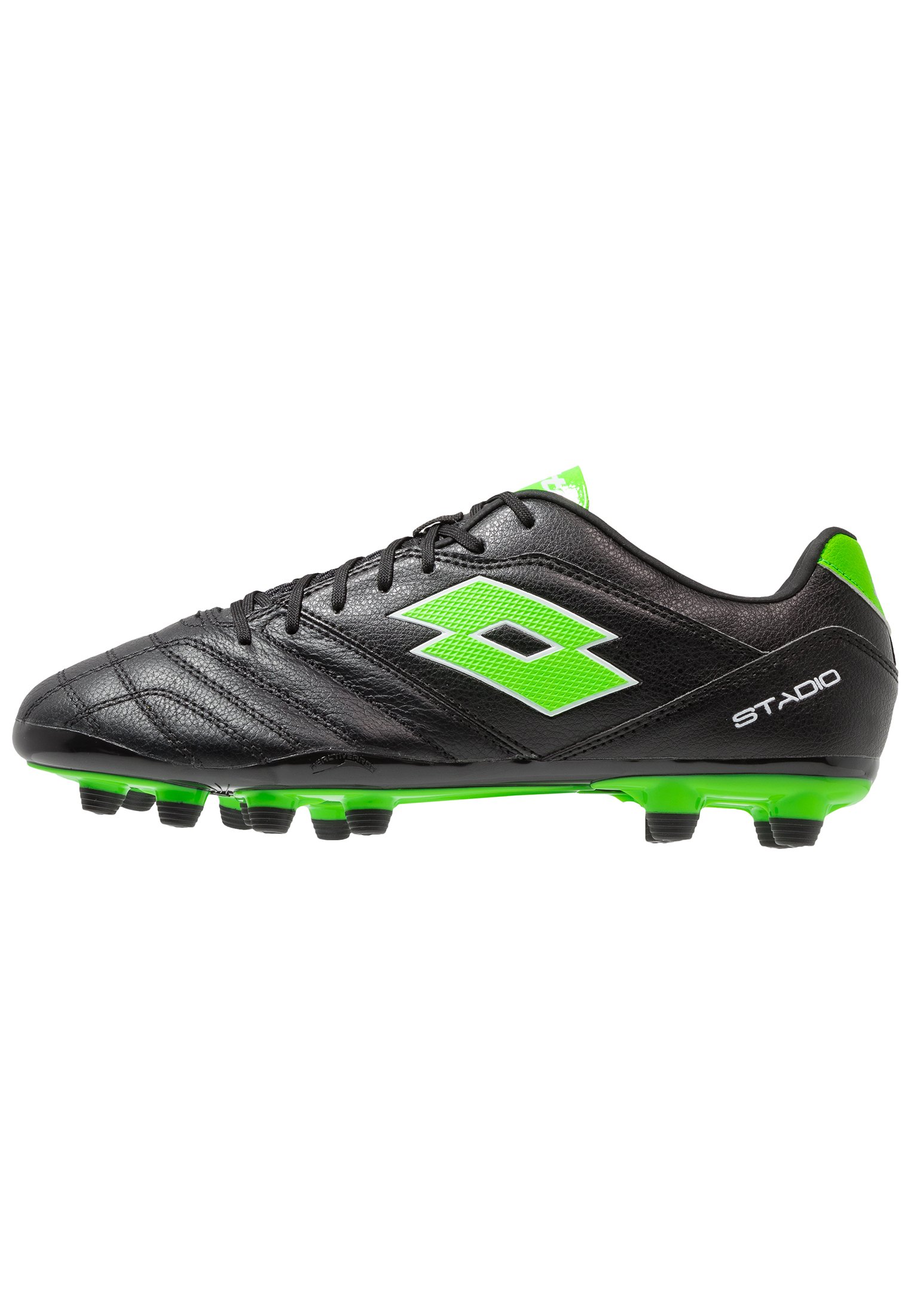 Lotto STADIO 300 II FG Fotballsko all blackspring green Lotto STADIO 300 II FG Fotballsko all blackspring green