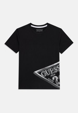 Guess, LOGO UNISEX - T-Shirt print - jet black