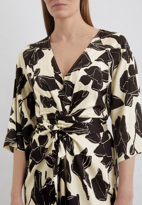 WRAP-STYLE LONG LENGTH MEDIUM RAGLAN SLEEVES PRINTED - Day dress4