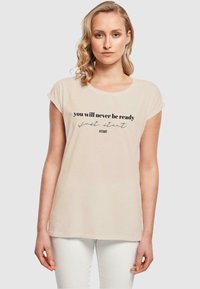 Merchcode JUST START - T-shirts print - whitesand