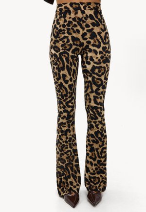 Pantalon classique - animal leopard   brown
