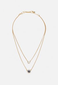 DKNY - DOUBLE PENDANT - Ketting - black/gold-coloured Miniatuurafbeelding 1