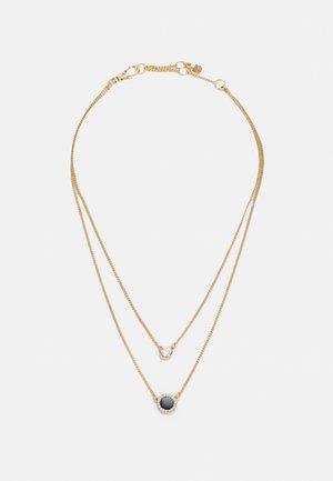 DKNY DOUBLE PENDANT - Kaelakee - black/gold-coloured
