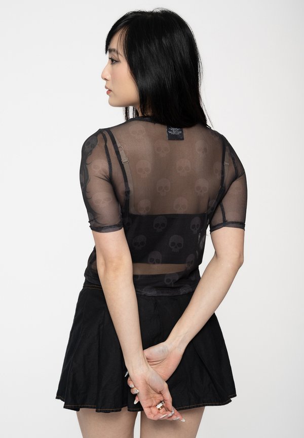 MISFITS LOGO AND SKULL CROP - Blouse3
