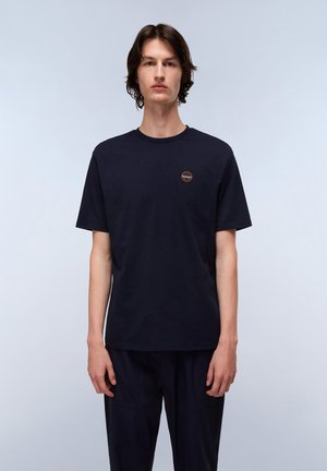 Napapijri BADGE SS - Tricou basic - blu marine