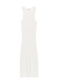 HALTER-NECK - Pletené šaty - white