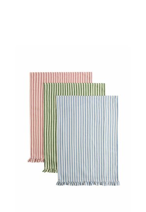 Next, REGULAR FIT - SET OF 3 WEAVE TEA TOWELS UNISEX - Viskestykker - blue green pink