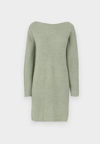 ONLFILIZ BOAT NECK DRESS KNT - Pletené šaty - hedge green